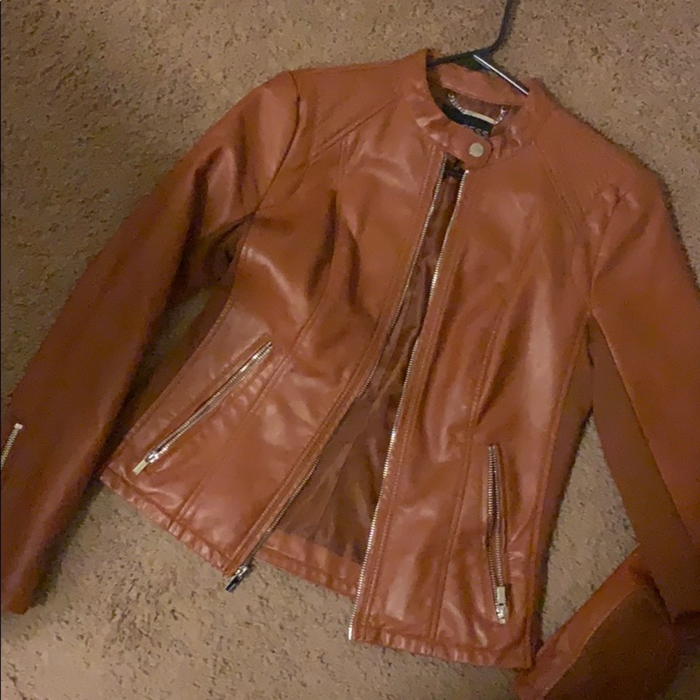 Brown Pleather Jacket
